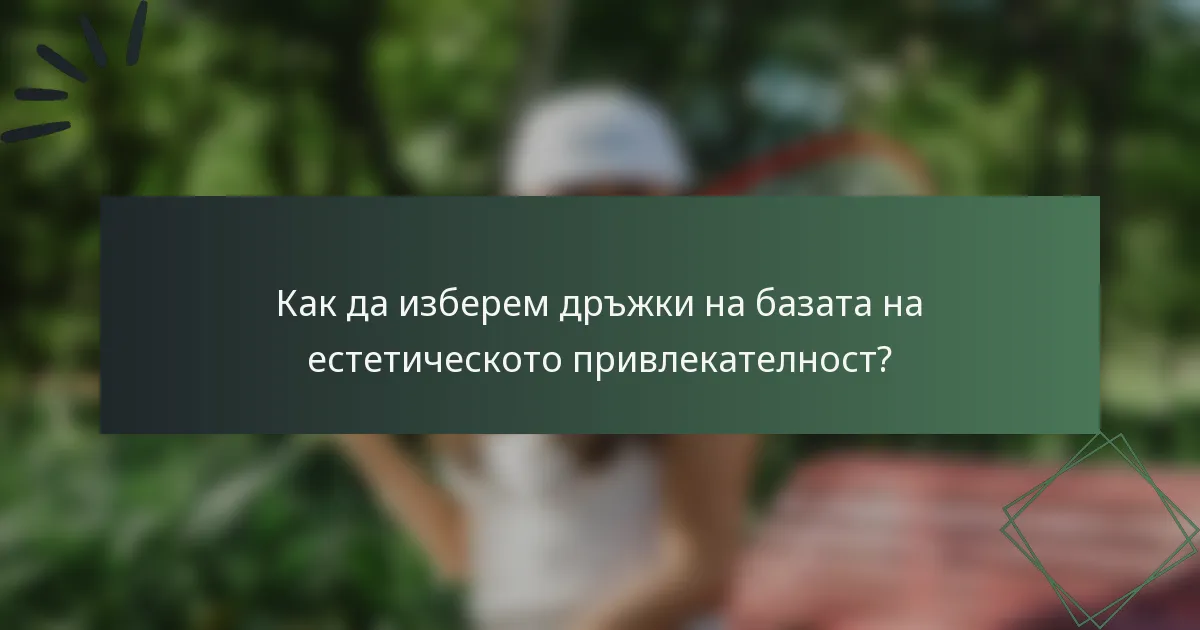 Как да изберем дръжки на базата на естетическото привлекателност?
